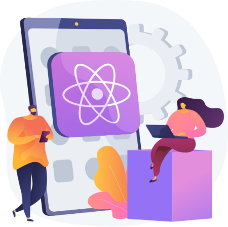 ReactJS development services illustration